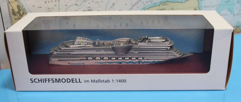 Cruise ship "AIDAblu" grey version (1 p.) GER 2004 in 1:1400